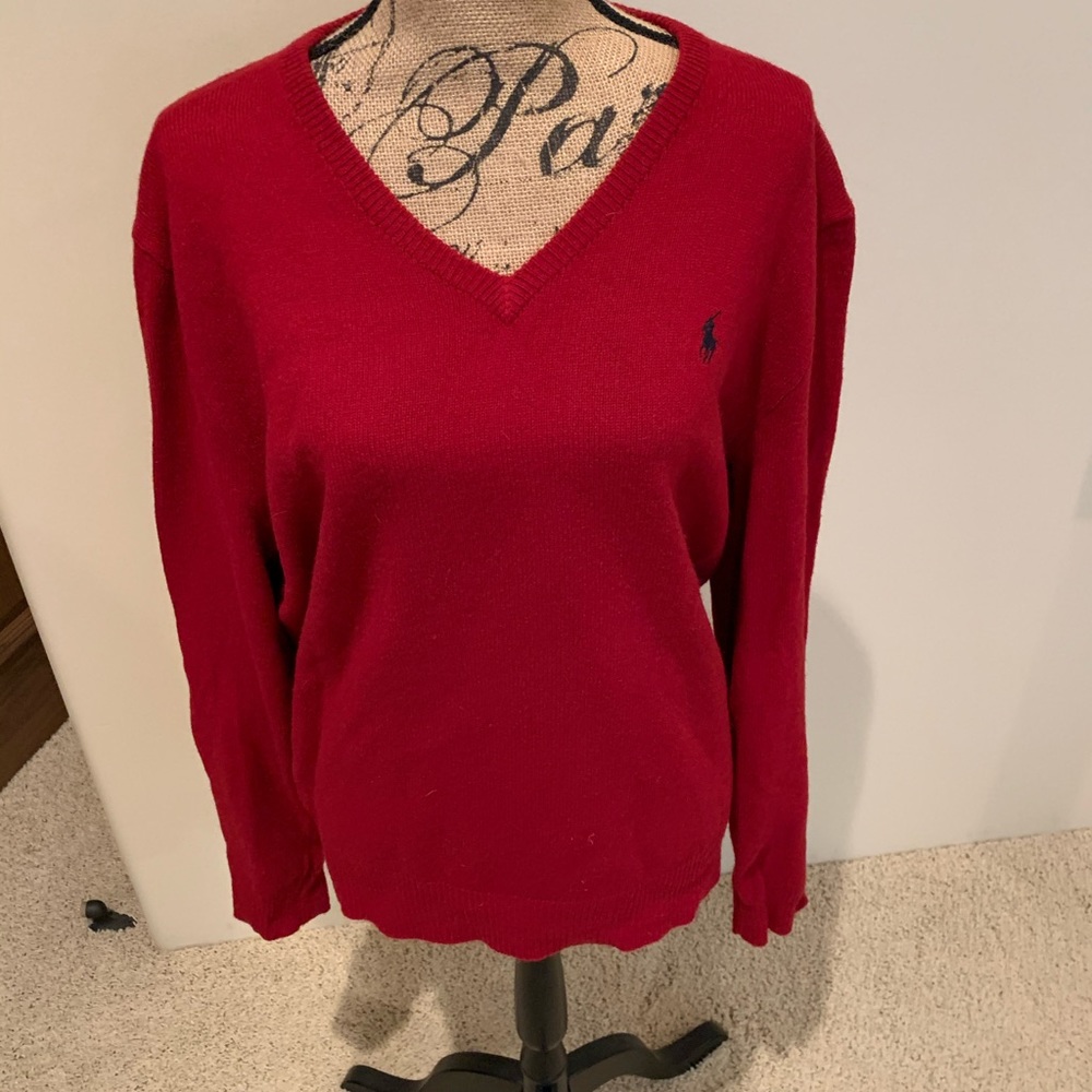 🔥Ralph Lauren Men’s Vneck wool sweater